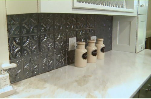 Small Floral Pattern in Clear Lacquer Finish